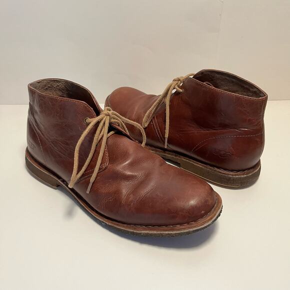 UGG Chukka Boot Size 11.5 Leighton Brown Leather Laceup main image 5